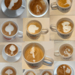 Latte Art of Flowers