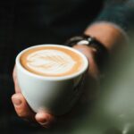 Coffee Latte Art of Flower
